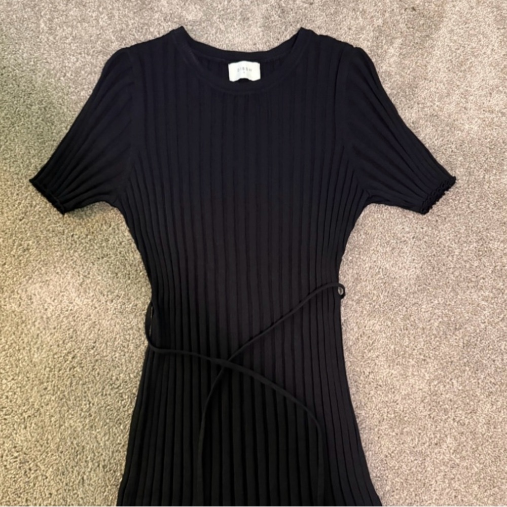 DISSH Black Ribbed Dress - Picture 2 of 4